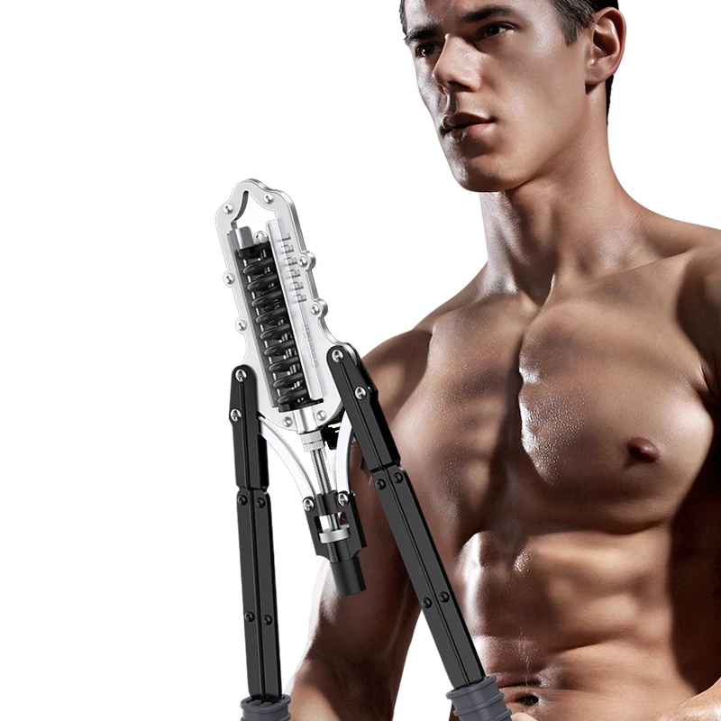 Регулируемый Гидравлический Тренажер для рук, гидравлическая мощность 10-200 фунтов, тренажер для мышц рук, тренажер для фитнеса, экспандер для груди