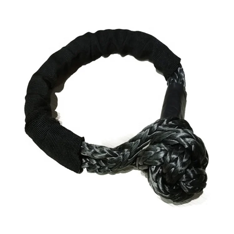 Best quality Double braided high strength 10MM 14Ton tension Off-road Soft shackle