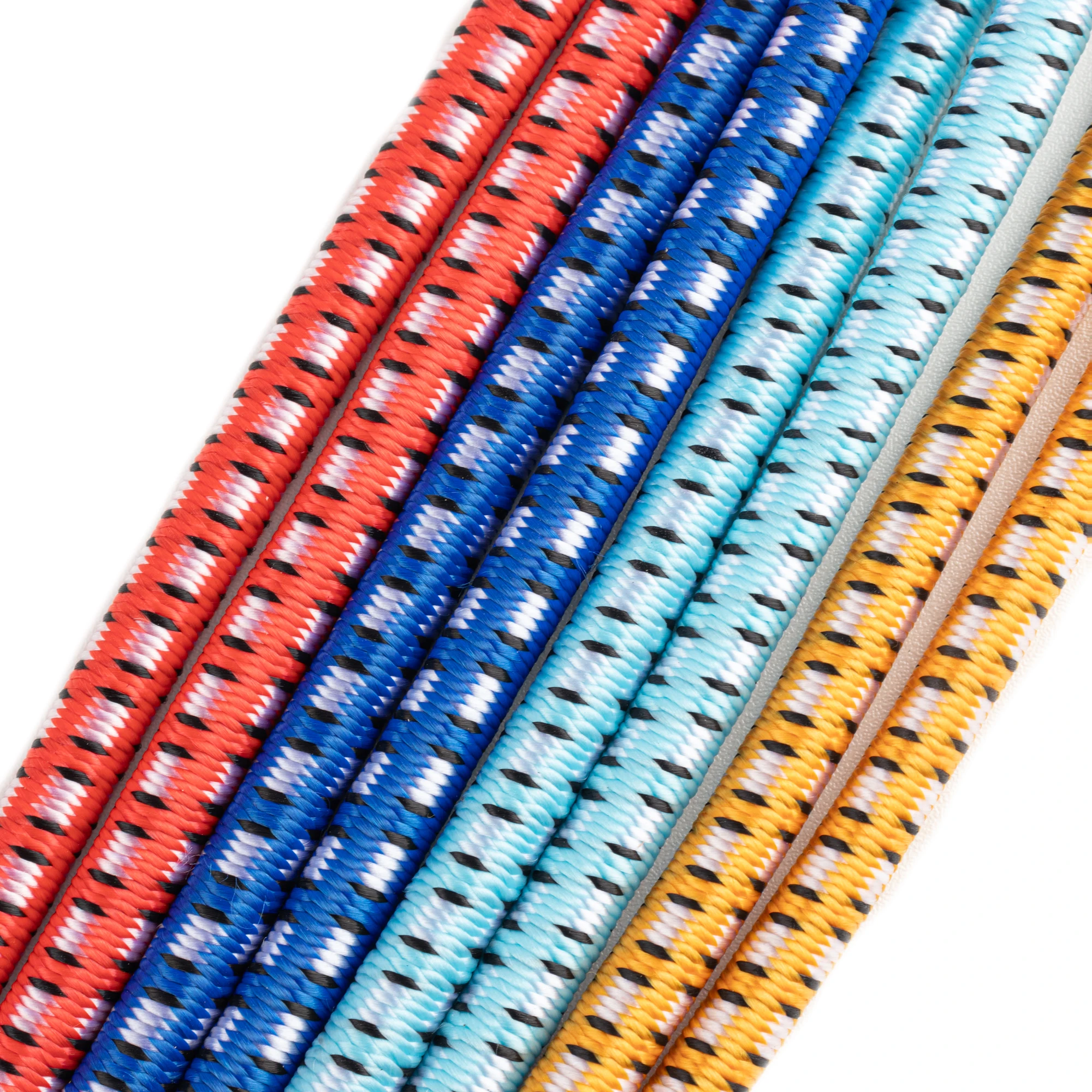 8mm 10mm rubber Bungee Cord loop tie down with Hooks elastic rope suppliers for cargo storage Applications