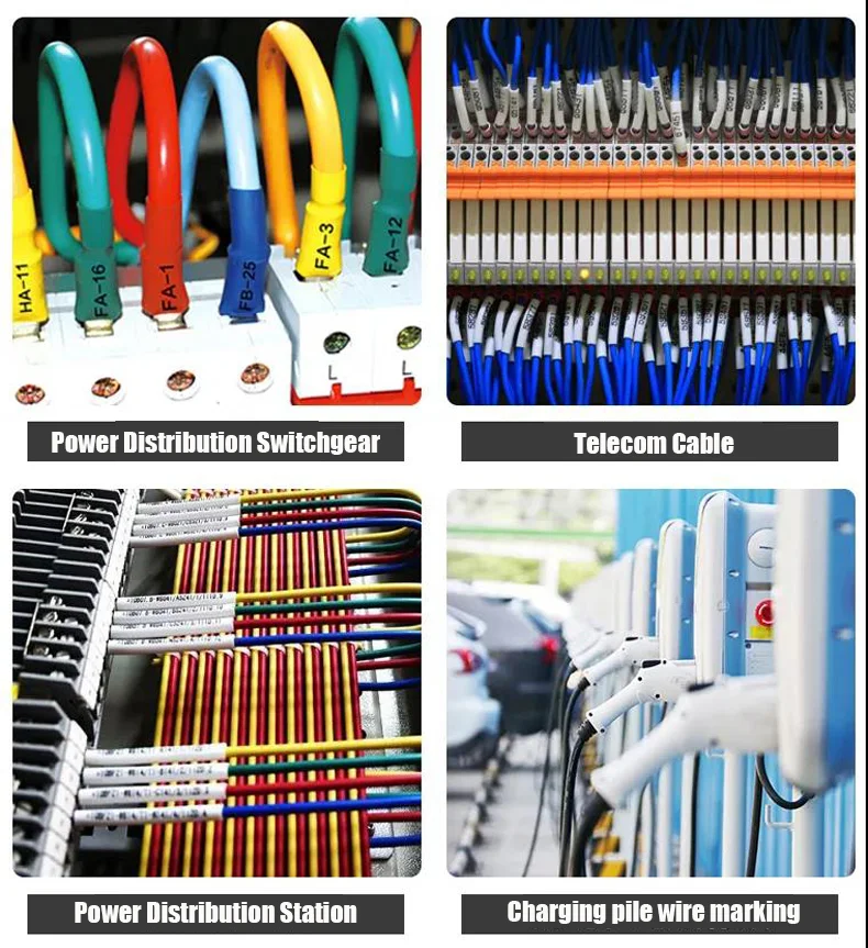 TUOYAN Provide custom printing processing service Flexible EVA Printed Number Tube Heat Shrink Tube