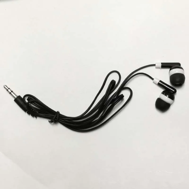 Customized Promotion Gift Cheapest Disposable Wired Earphones Lower Cost Headset Earphone Earbud Headphone