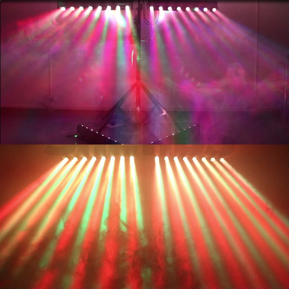 DMX512 8 Eye 8x12W RGBW 4in1 LED Beam Moving Head Bar for Stage Dj Disco KTV Nightclub Stage