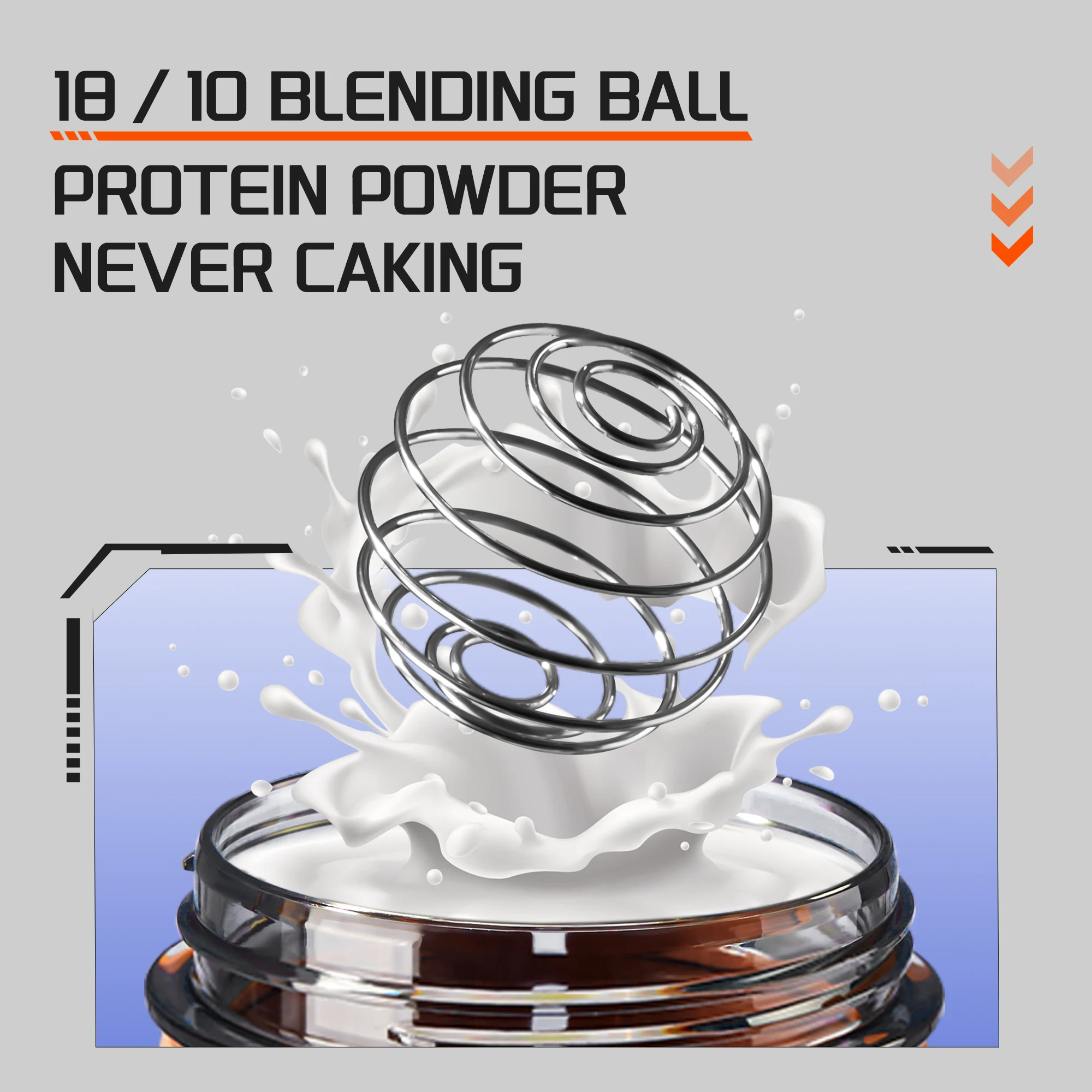 700ml Blender Shaker Bottle With Blending Ball Plastic Protein Shaker Water Sport Bottle Protein Shaker Cup Tritan BPA Free