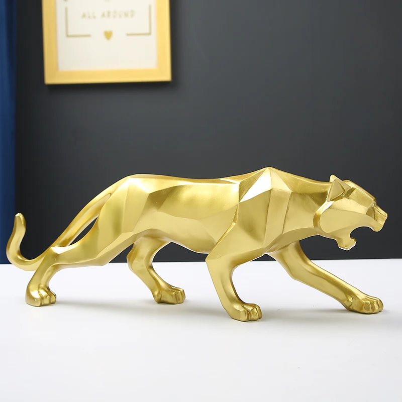 Фигурки леопарда высшего качества на заказ, фигурки животных из смолы, украшение для дома