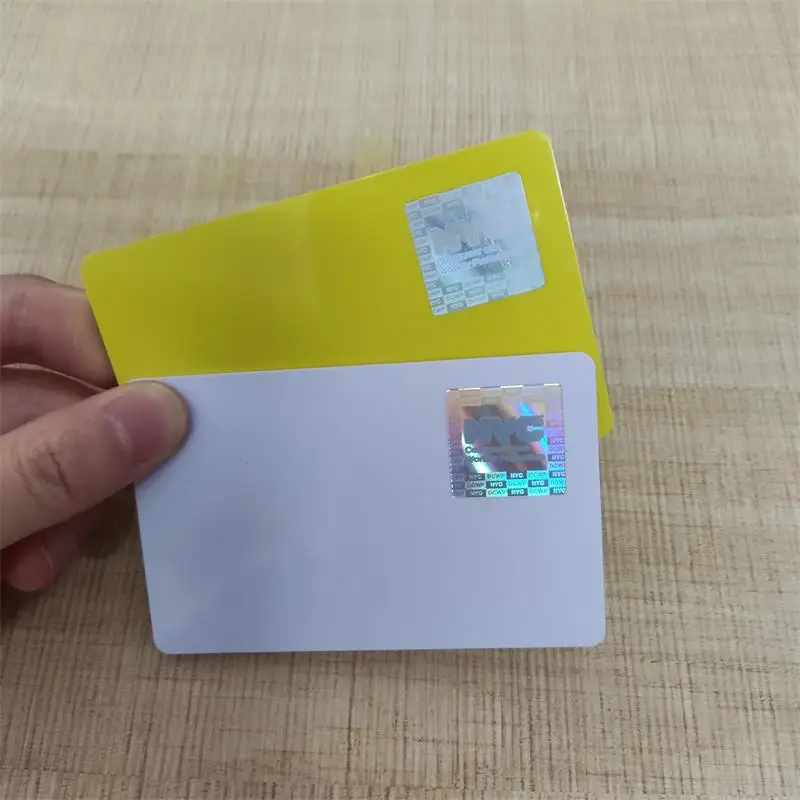 Custom hologram logo credit card size pvc ID card printing