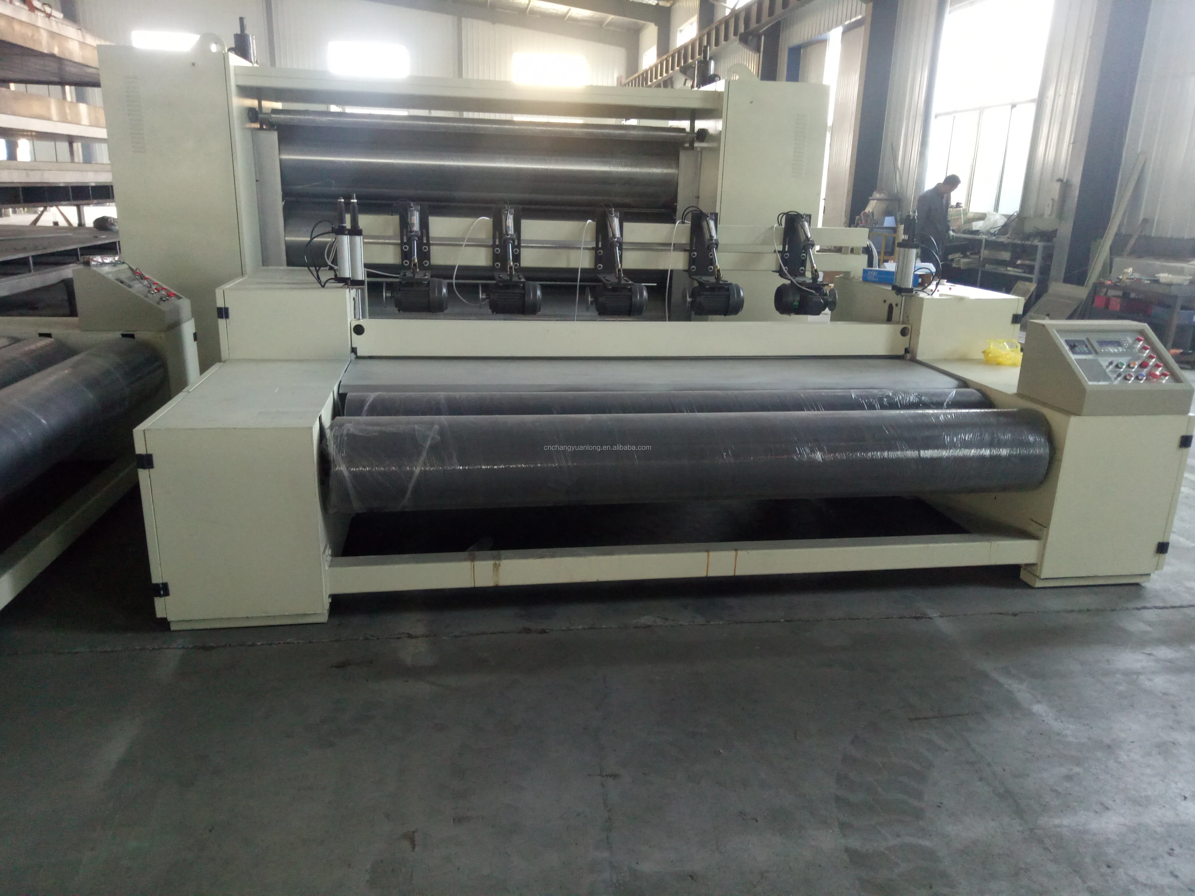 Non woven polyester fiber stiff wadding machine/thermal bonded polyester wadding production line