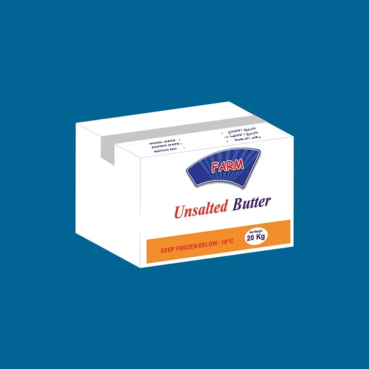 Premium Unsalted Natural Dairy Butter 82% Pure Sweet cream Butter For sale