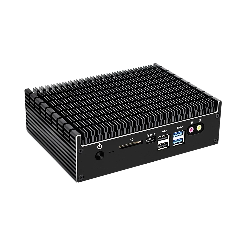 Topton New Fanless Mini pc Inte-l 4 Cores 8 Threads i7 10510U Processor(up to 4.9Ghz) Portable Compact Computer Win10 Pro