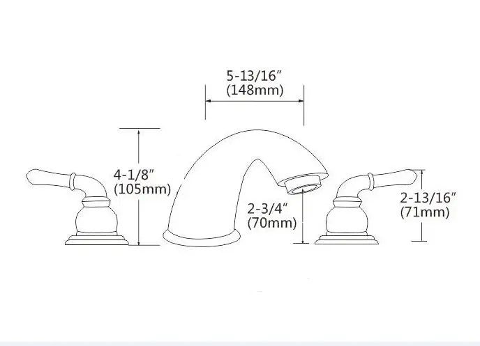 Haijun Export Products Australian Watermark 3 Hole Double Lever Basin Mixer Tap save faucet