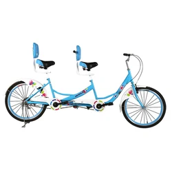 Sightseeing tourist recreational vehicles adult 3 person 24 26 inch beach cruiser tandem bike for sale