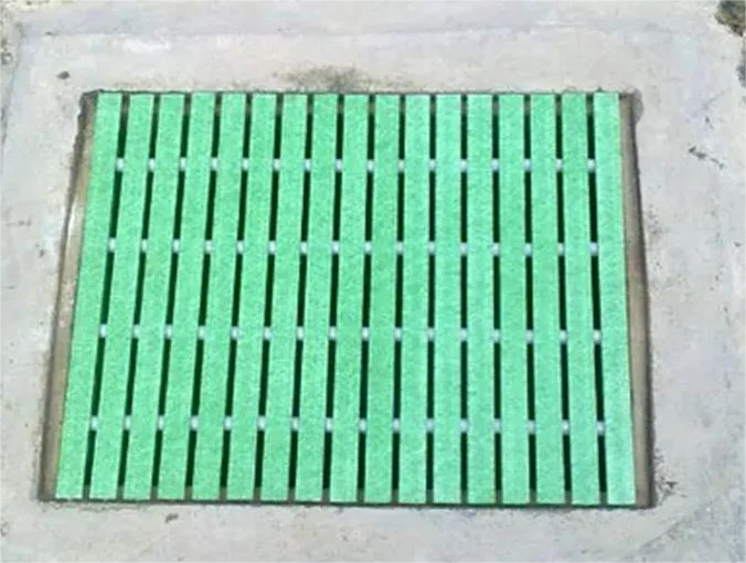 Plastic Reinforced Fiberglass Walkway FRP Grating for Car wash floor 38x38x30mm