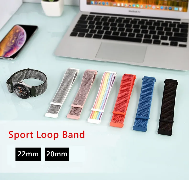 Chinber Breathable Woven Smart Watch Band For Samsung Gear S3 Frontier