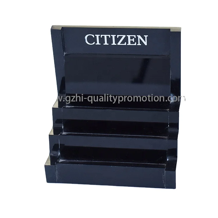 HI-Quality Black Acrylic Business Card Display Name Card Holder Stand Desktop