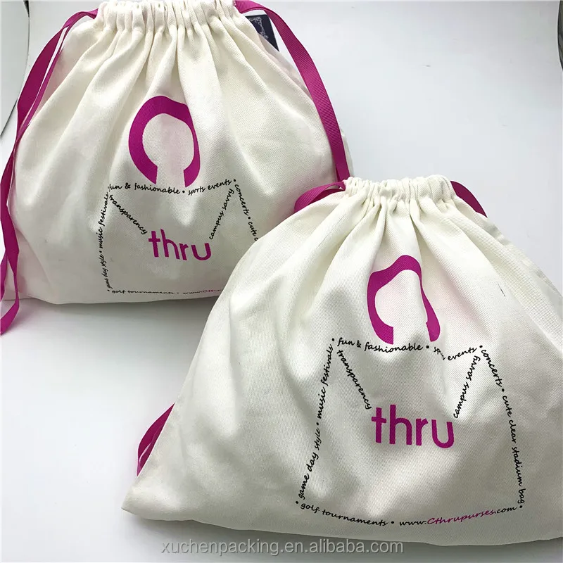 Factory Manufacture 100% Cotton Drawstring Bag With Cheap Price Luxury Cotton Twill Dust Bags for Fashion Handbags