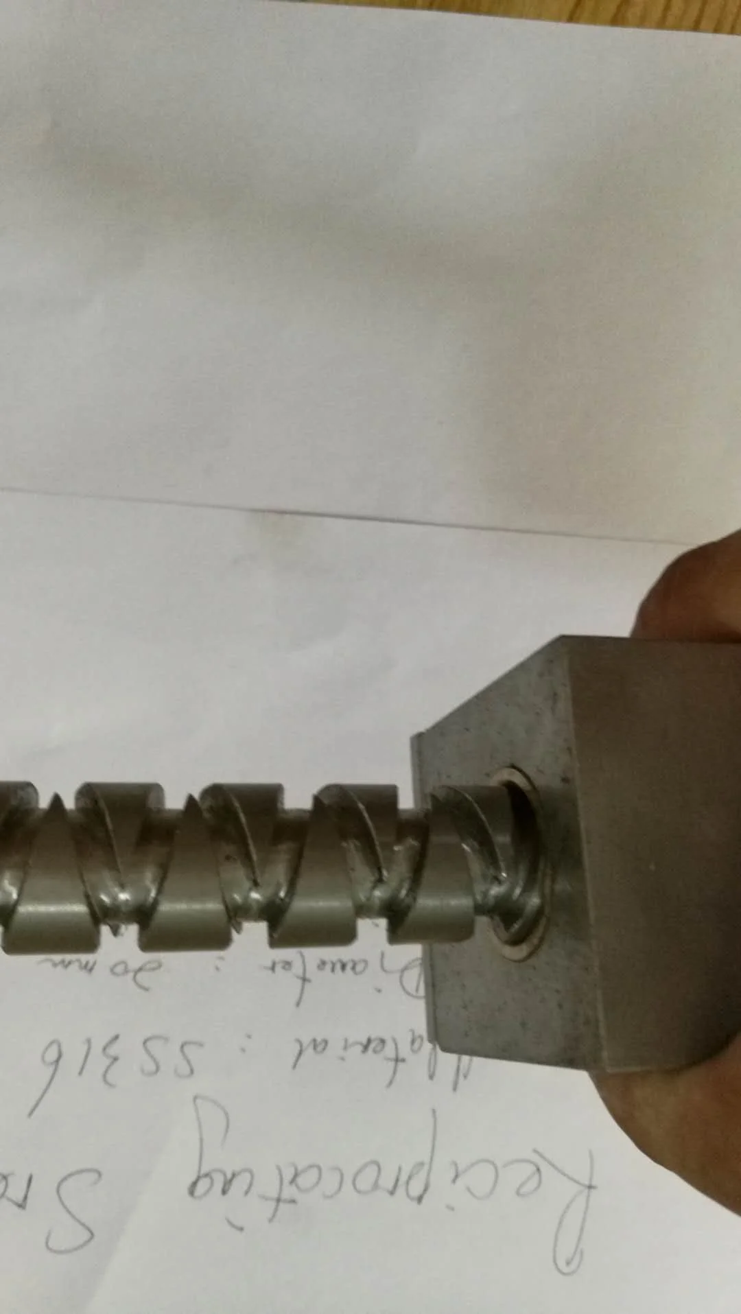 MMS 20 years factory customized or OEM SUS304   reciprocating screw