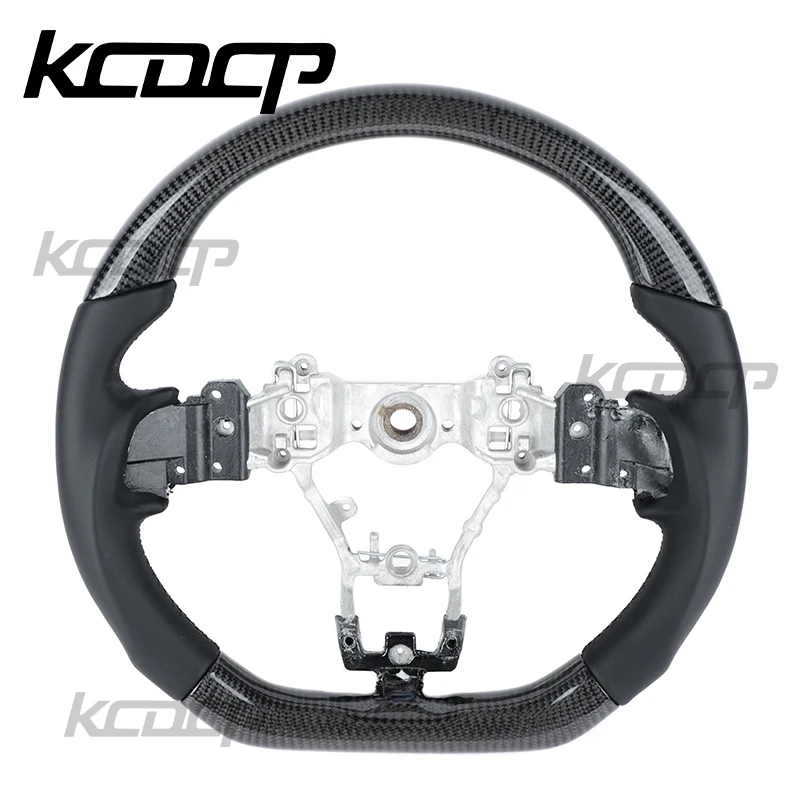 Fit For Subaru Legacy Outback Impreza Forester BRZ STI XV REX WRX Hybrid SVX Custom LED Carbon Fiber Steering Wheel