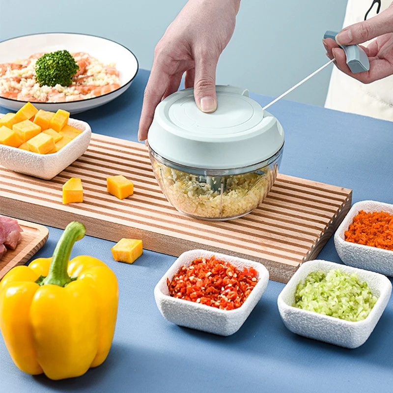 500ml hand pull manual manual garlic root cutter manual garlic chopper