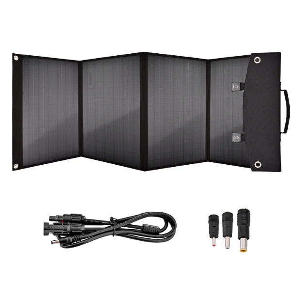 90W Foldable solar panel for camping use