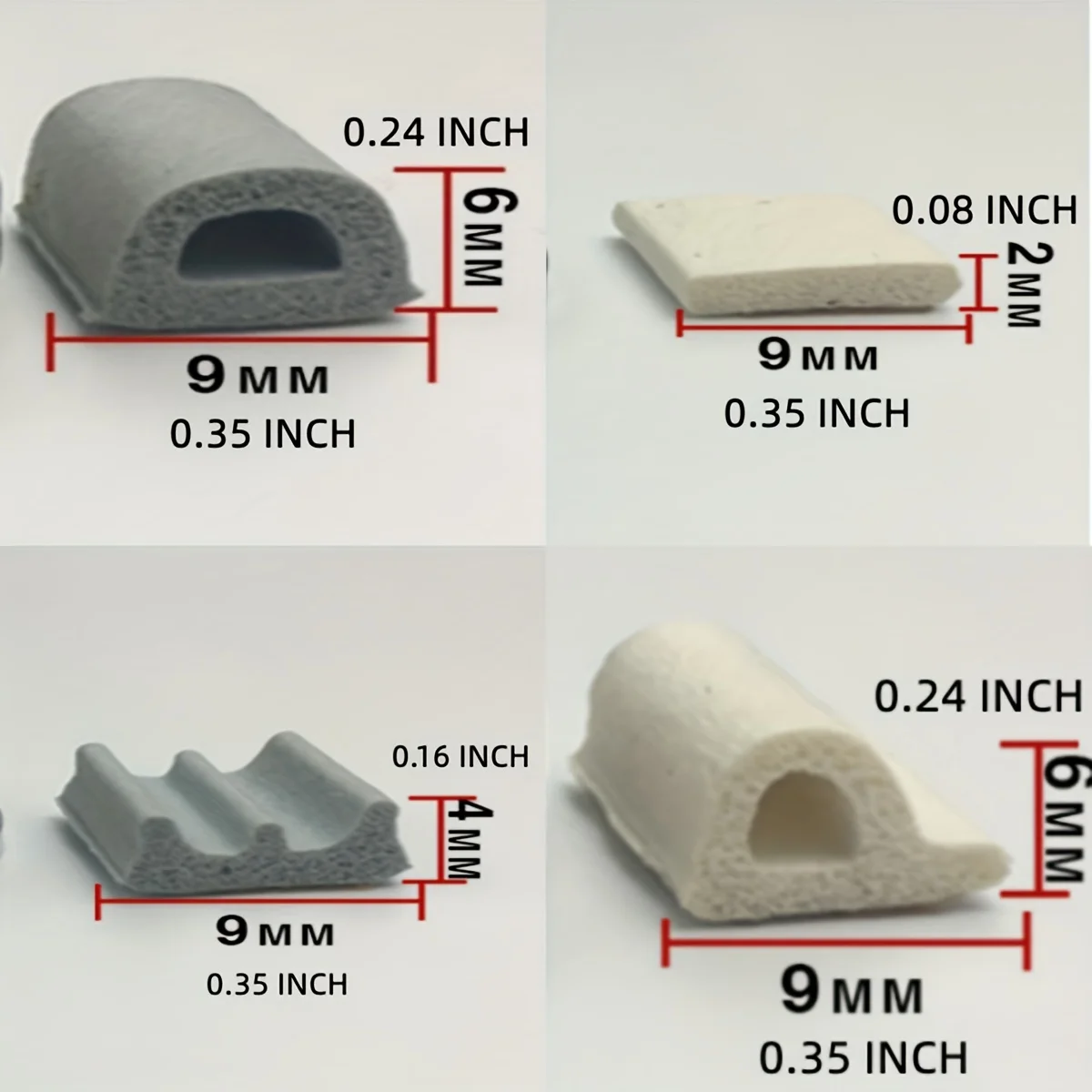 EPDM пенные самоклеющиеся полосы водонепроницаемые и ветрозащитные D/E/U типа для дверной оконной рамы уплотнительная резина