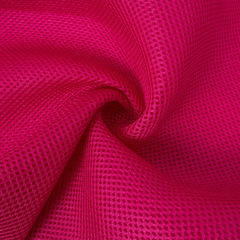 White Polyester Mesh Fabric Power 100% Recycled Polyester Mesh Fabric Stretch