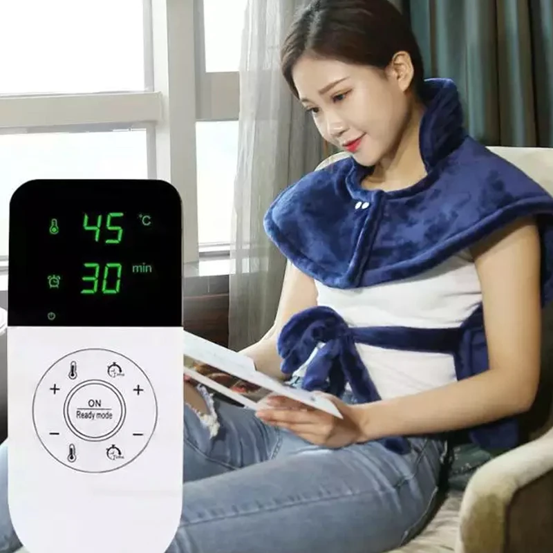 Winter Warm Shawl Heating Blanket Pad Shoulder Neck Heating Shawl Outdoor Soft Heated Shawl for Home Car