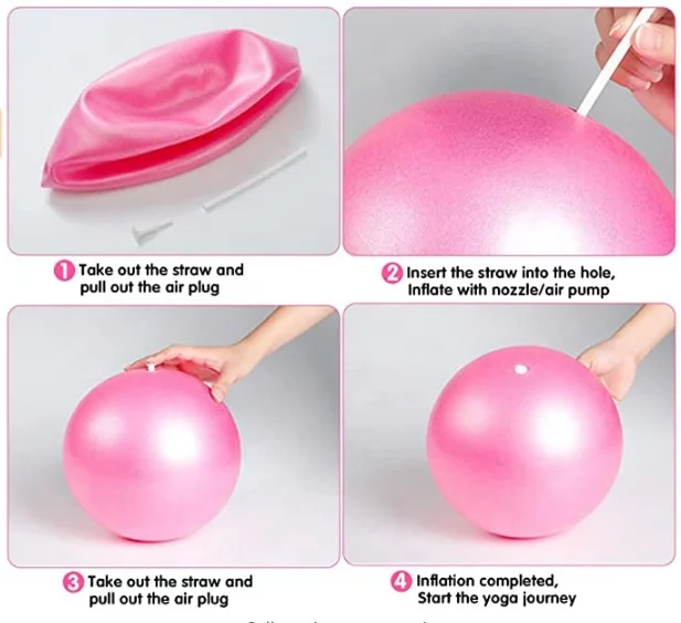 Pilates Ball Mini Yoga Balance Ball Exercise Gym Fitness Accessories Wholesale 20-25 cm PVC Small Yoga Ball