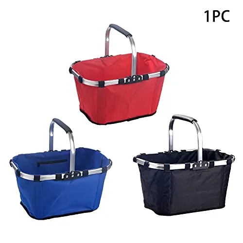 Wholesale Custom Logo Waterproof Collapsible Picnic Basket Insulated Aluminium Frame Cooler Bag folding picnic Basket