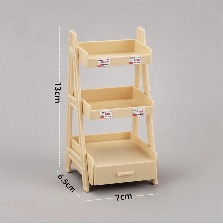 Miniature Flower Stand Shelves Small Model Dollhouse Diy Simulation Furniture