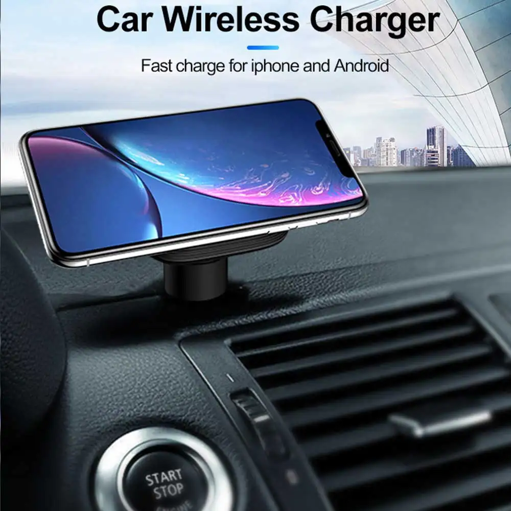 Прямая продажа с завода Tongyinhai, новый продукт, магнитное прикрепляемое беспроводное автомобильное зарядное устройство Qi 15 Вт для телефона