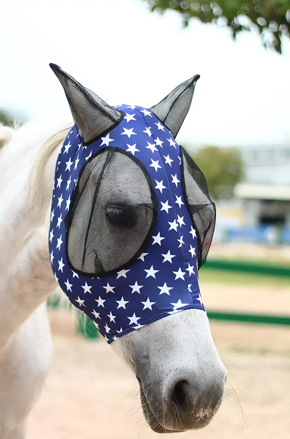 Personalized custom horse products supply Breathable mesh horse fly mask