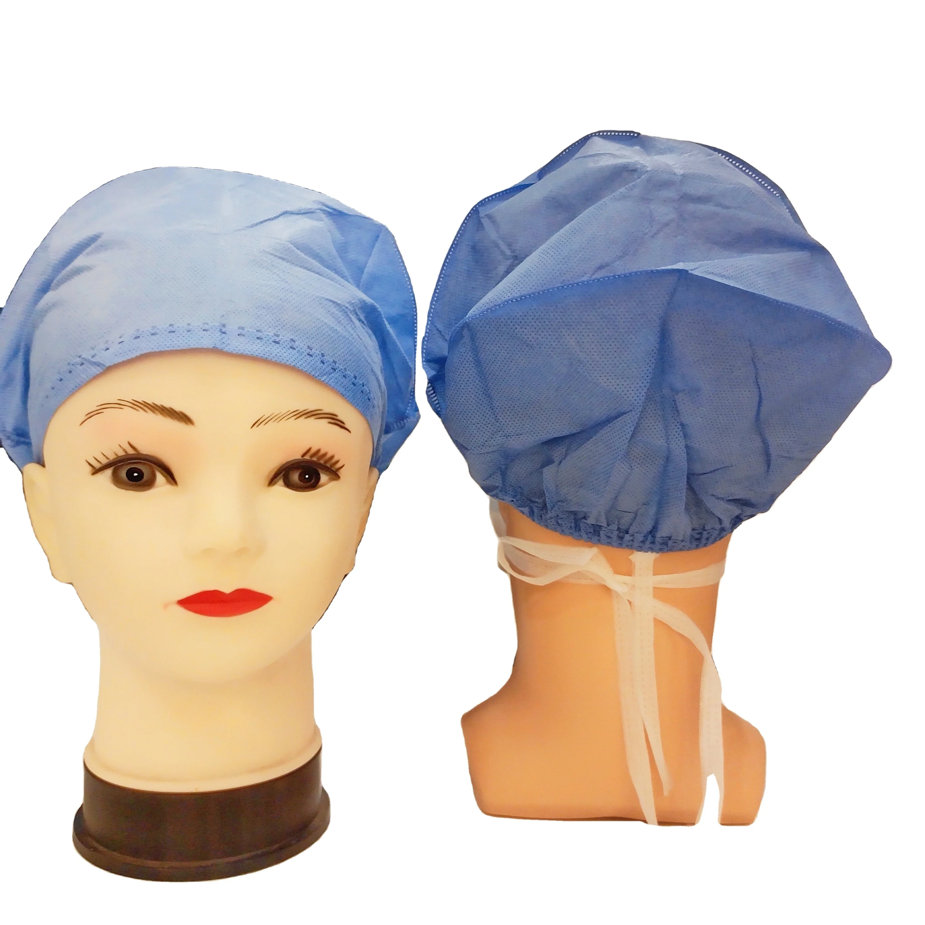 CE Approved  Bouffant Cap Anti-static Anti-bacterial For Hospital Clinic