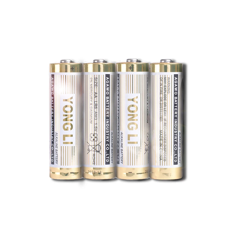 YONGLI R Durable High quality AA AAA size Alkaline Dry battery 1.5V disposable toy battery