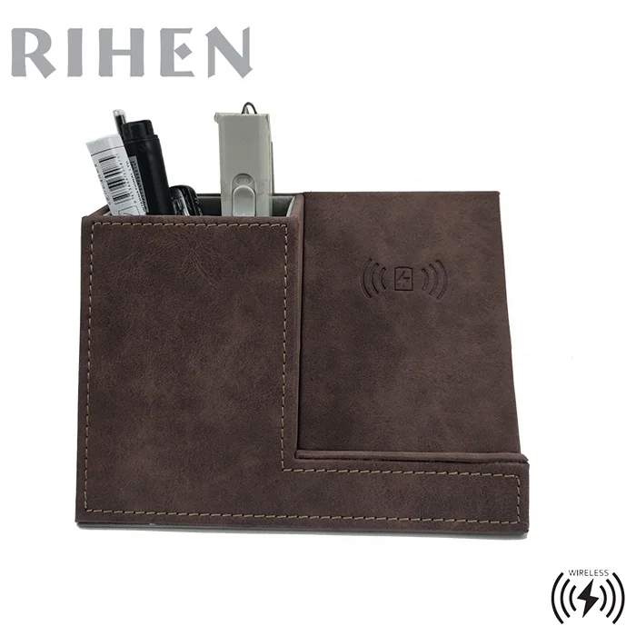 Wireless Charger with Desk Organizer, Wireless Charging Station for iPhone 13/13 Pro/12/11/Samsung Galaxy S22/S21/S20