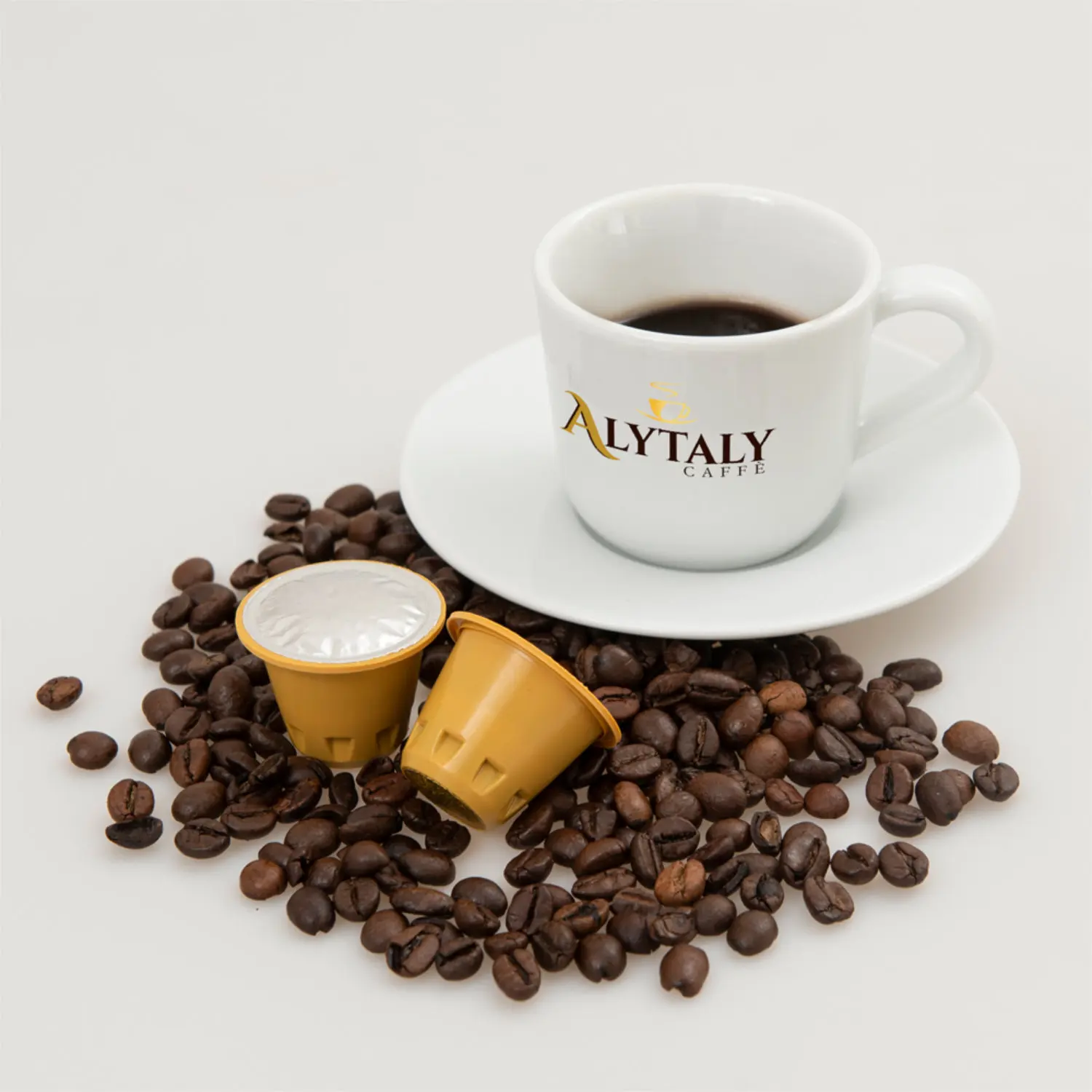 Italian Coffee 100% Arabica  Box 50 Capsules - Capsules Coffee Compatible Nespresso with Dark Chocolate Notes