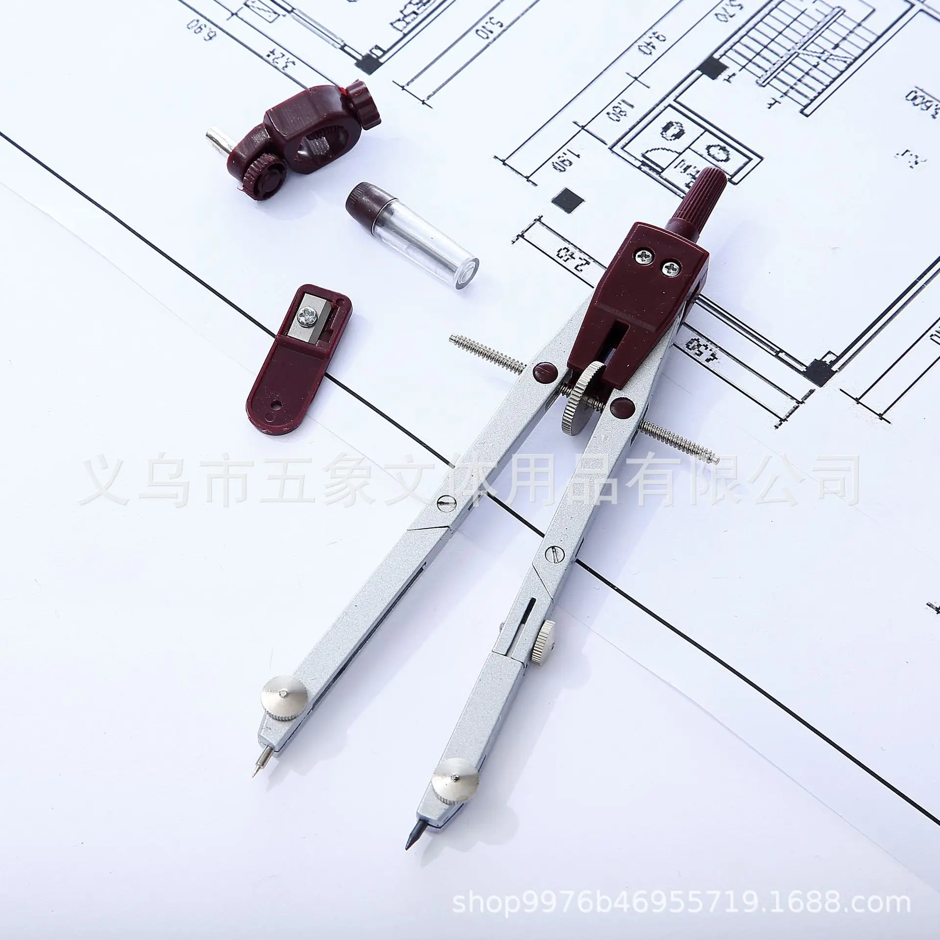 Циркулярный Компас для рисования из нержавеющей стали, набор геометрических инструментов для математического рисования