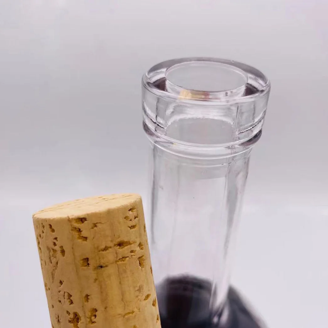 200ml 375ml 500ml 750ml Customized Long and Thin Clear Wine Glass Bottles