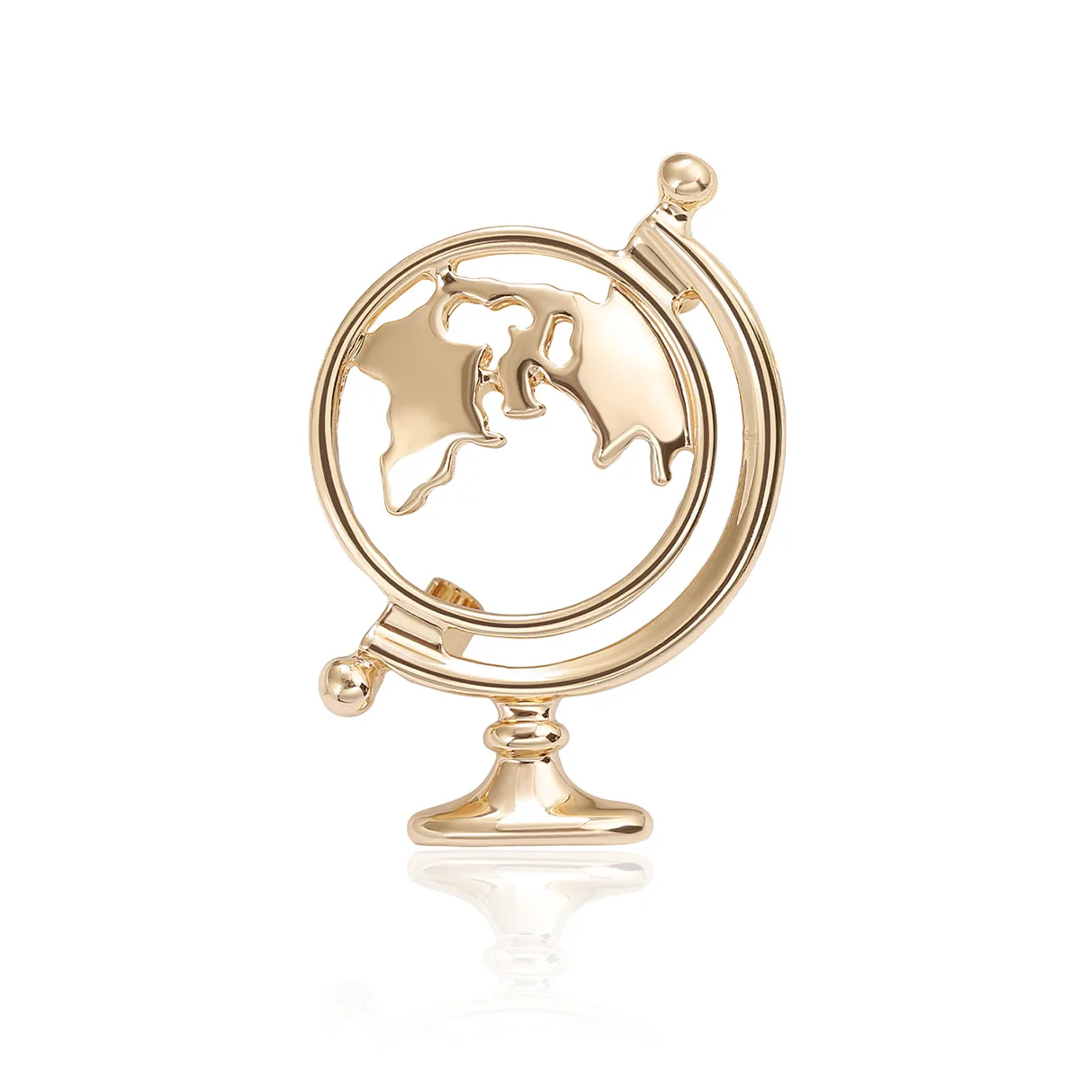 Fashion Globe Brooches for Women Niche Personality Corsage Coat Bag Alloy Pin Unisex Exquisite Jewelry Geography Enthusiast Gift