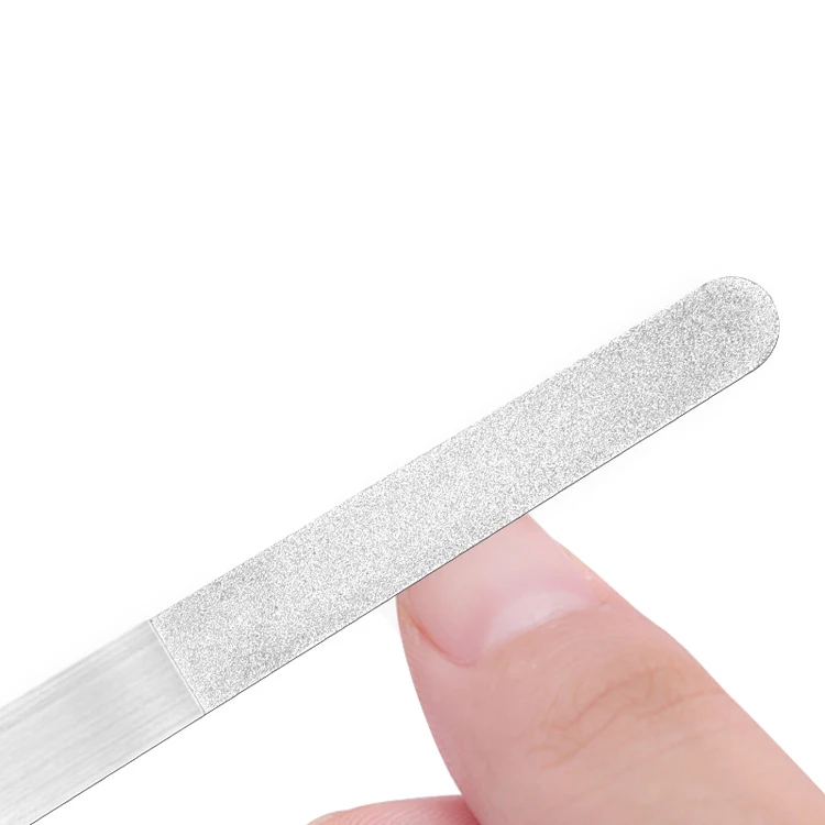 Professional Diamond Stainless Steel Double Side Nail File metal files for nail