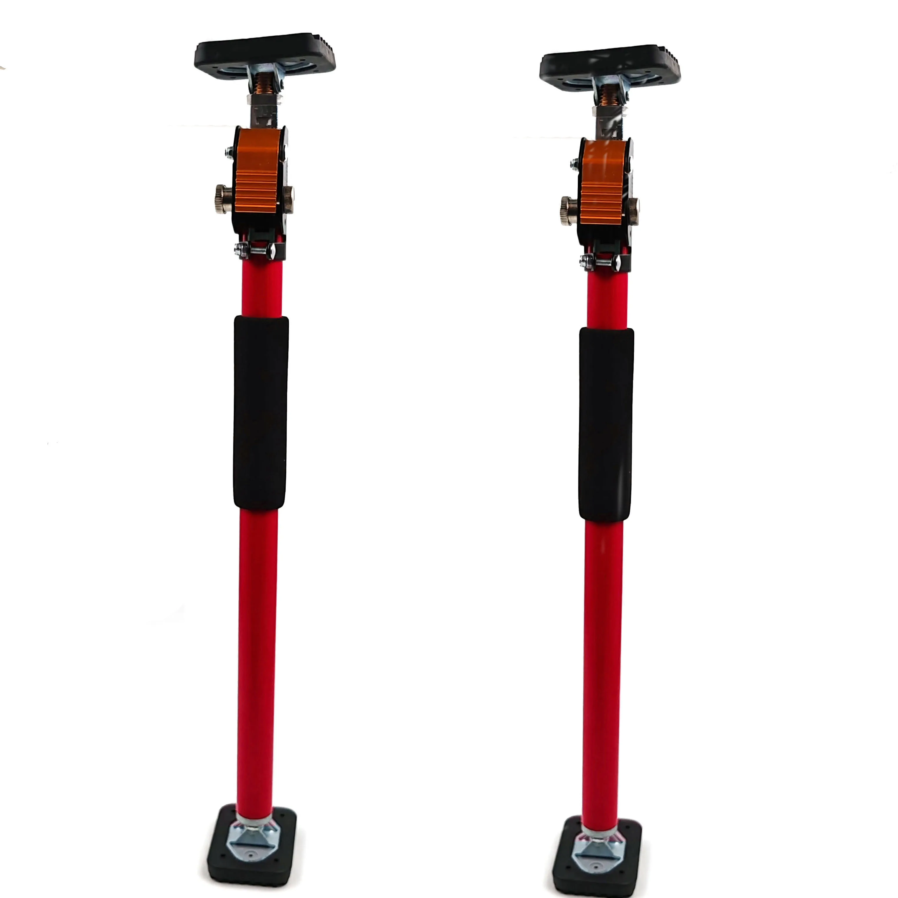 Manufacture adjustable support pole with rotating base steel adjustable telescopic support rod for cabinet extends