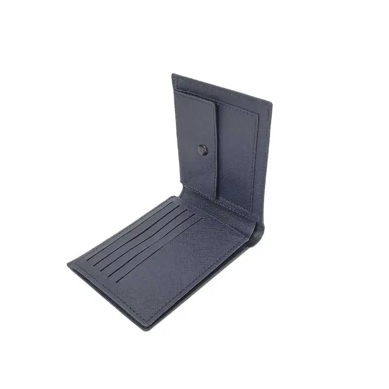 PU Leather Mens Wallets Custom Your Logo RFID Blocking Slim Minimalist Wallet for Men