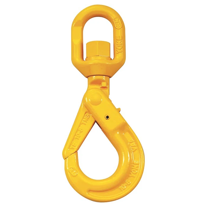 Factory Hebei Forklift Swivel Hook p-be Rope Lock 3 4 5 6 7 Ton Utility Swivel Hook