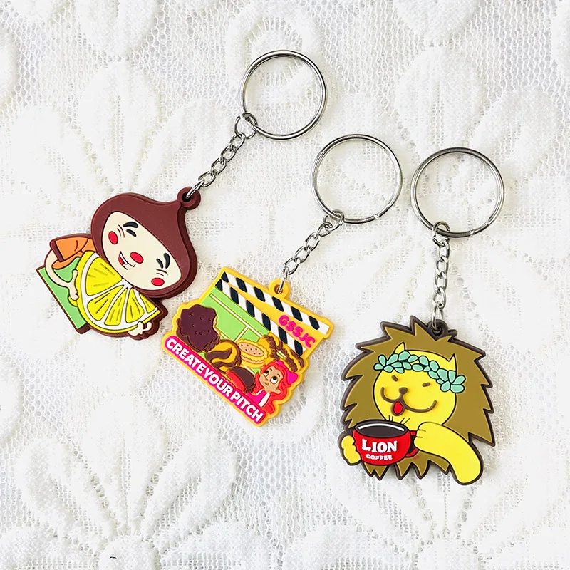 All Type of Key Chains Wholesale Personalized Custom 3D Soft PVC Rubber Keychains for Promotion Gift