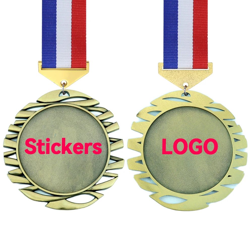 Football Running Metal Gold With Large Judo China Round Old  Malaysia Big Medals Pin From Ribbon Marathon Blank Medal