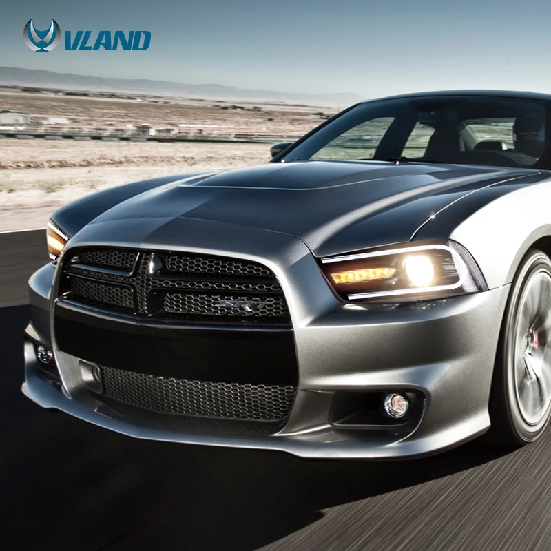 VLAND LED Original Replacement R/T SRT Headlights Car Head Light Assembly 2015-UP Front Lamp For Dodge charger