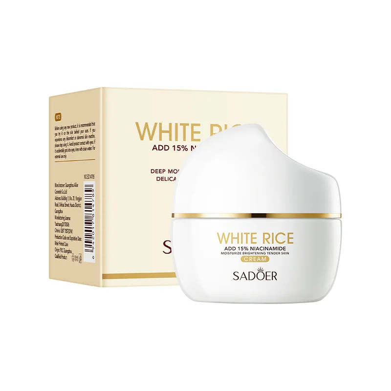 White rice nicotinamide skin brightening delicate anti wrinkle skin repairing face cream