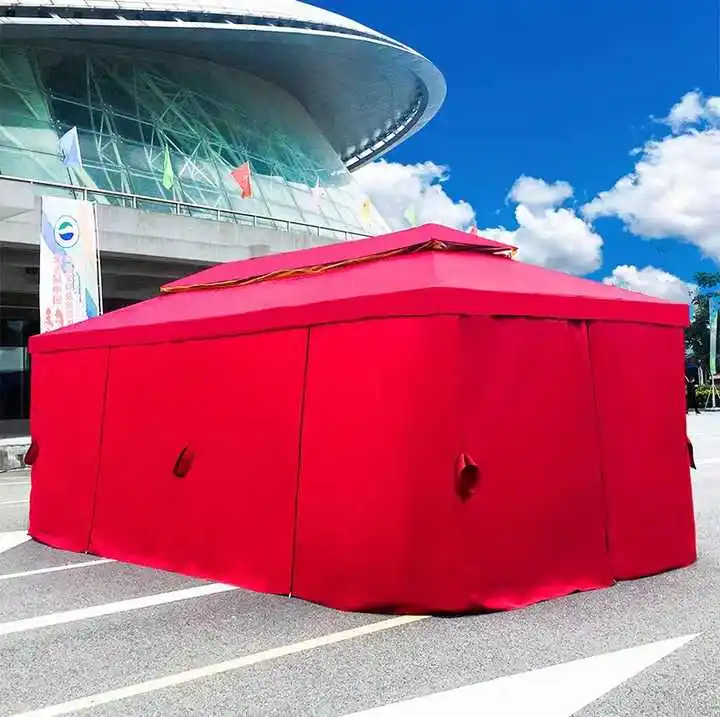 Backyard Garden Awnings Patio Soft Top Gazebo Party Courtyard Rain Protection Outdoor Gazebo Tent