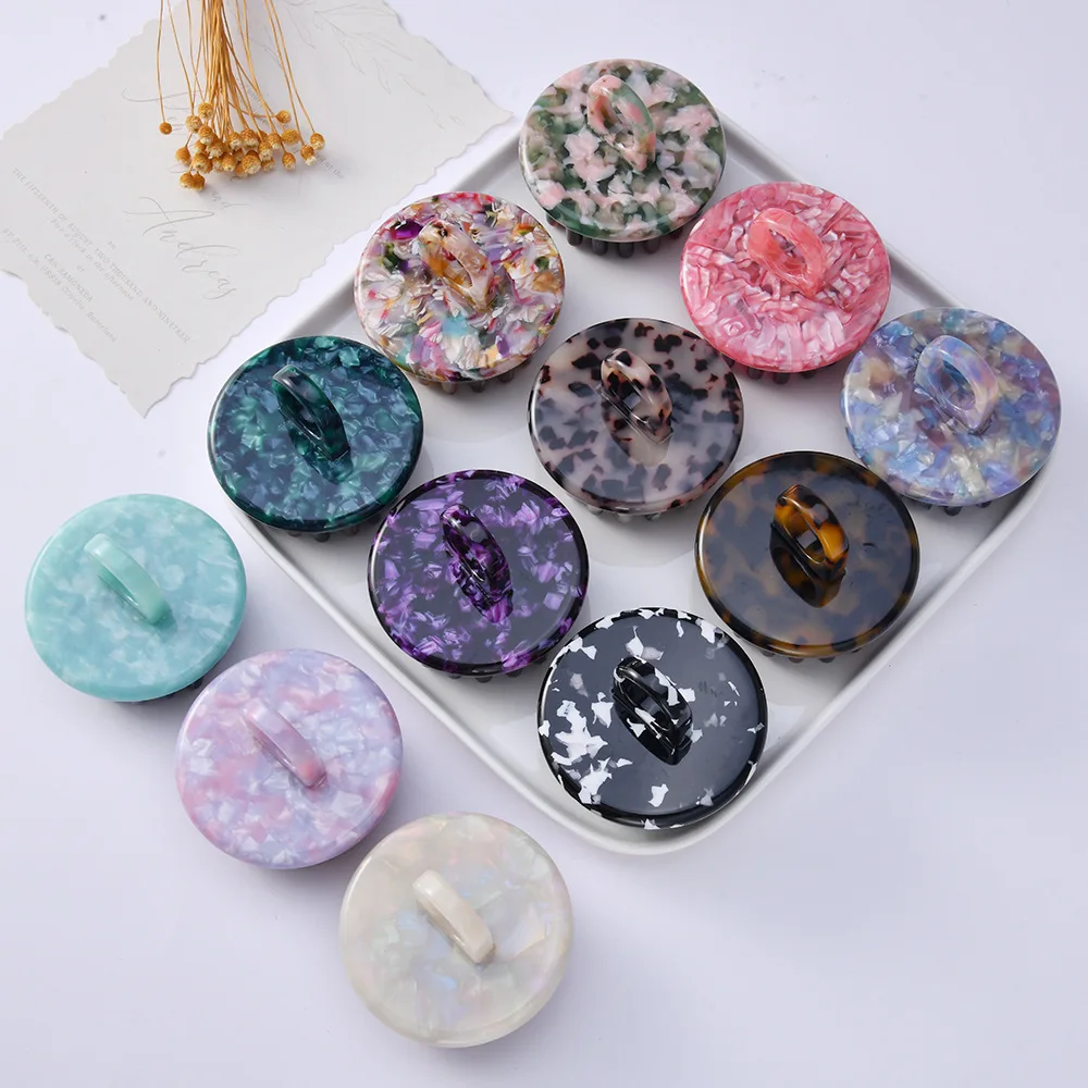 Qiyi Wholesale Custom High Quality New Acetic Acid Massage Comb Advanced Texture Health Large Tooth Hair Comb