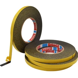 High viscosity strength polyethylene foam tape TESA 62708 black double side acrylic PE foam adhesive tape