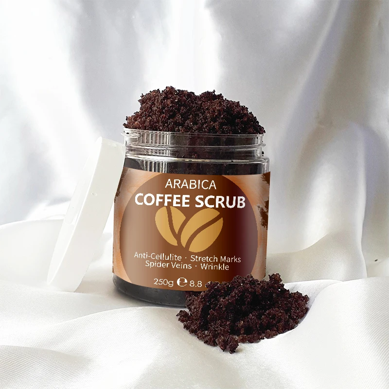 Wholesale Customize Label Coffee Body Brightening Exfoliating Scrub OEM Natural Face Scrub Best Organic Body Scrub