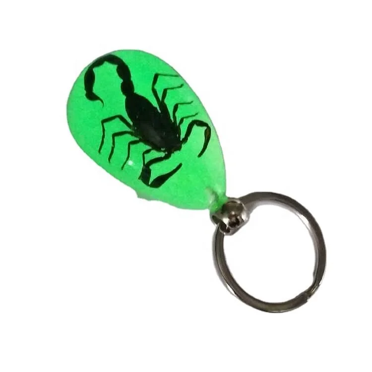 Luminous Scorpion Keychain - New Product Real Crab and Key Chain Bag Car Ring